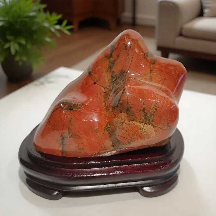 ZBJ-粉丝优惠购 彩色小石头工艺品家居客厅酒柜办公桌面装饰摆件