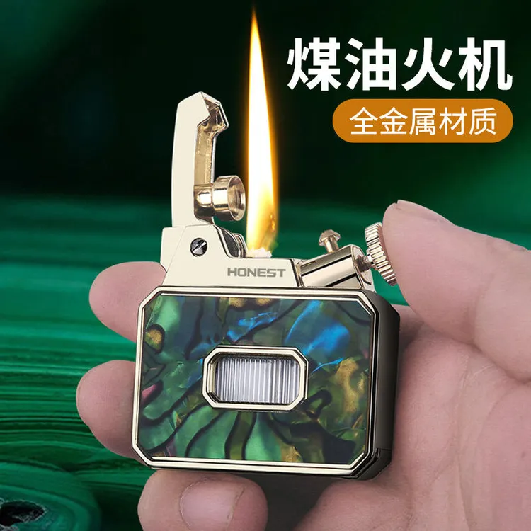 百诚怀旧复古老式个性高档网红煤油打火机高颜值烟具礼物批发