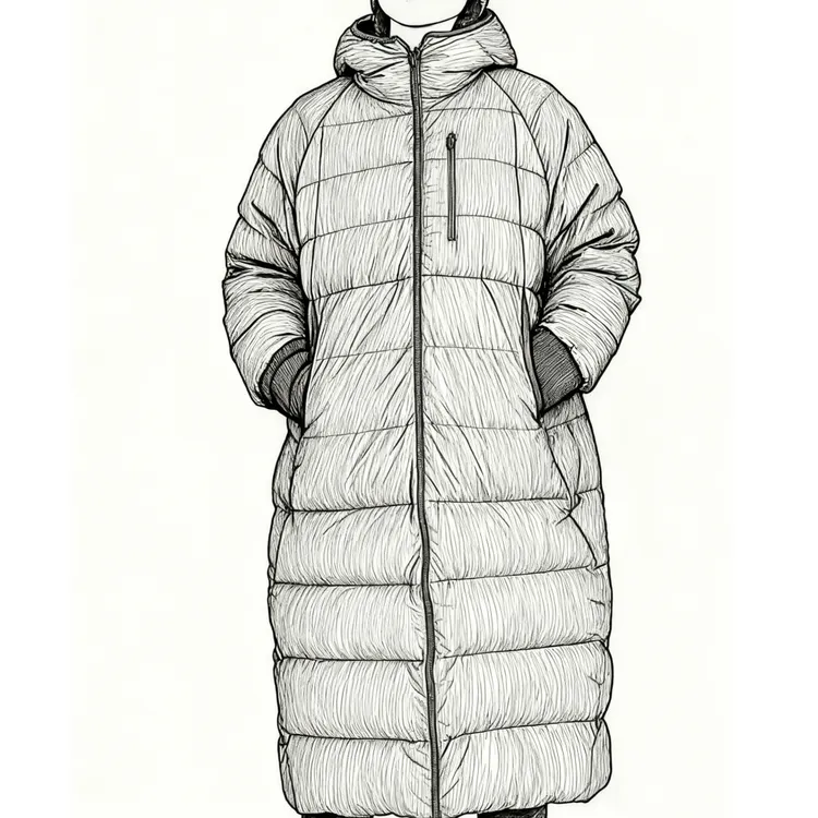 【MonTendre】秋冬新款 A 户外750蓬鹅绒保暖防风双面穿长羽绒服