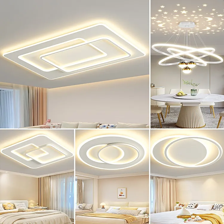 客厅灯现代简约大气led吸顶灯卧室餐厅主灯中山灯具吊灯语音智控
