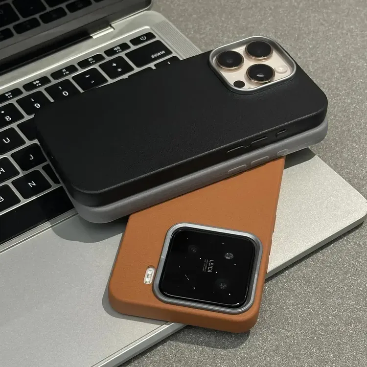 高级皮纹适用iPhone17/16promax手机壳华为oppo小米15vivo