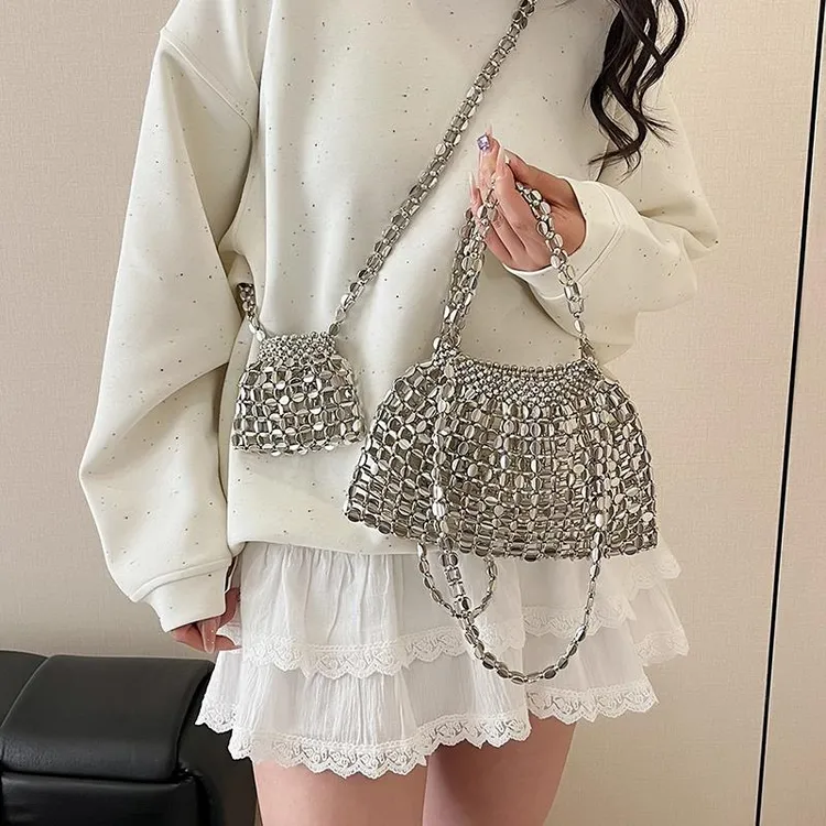 时髦甜酷风独特设计感小包包高级感超火镂空包斜挎包潮迷你口红包