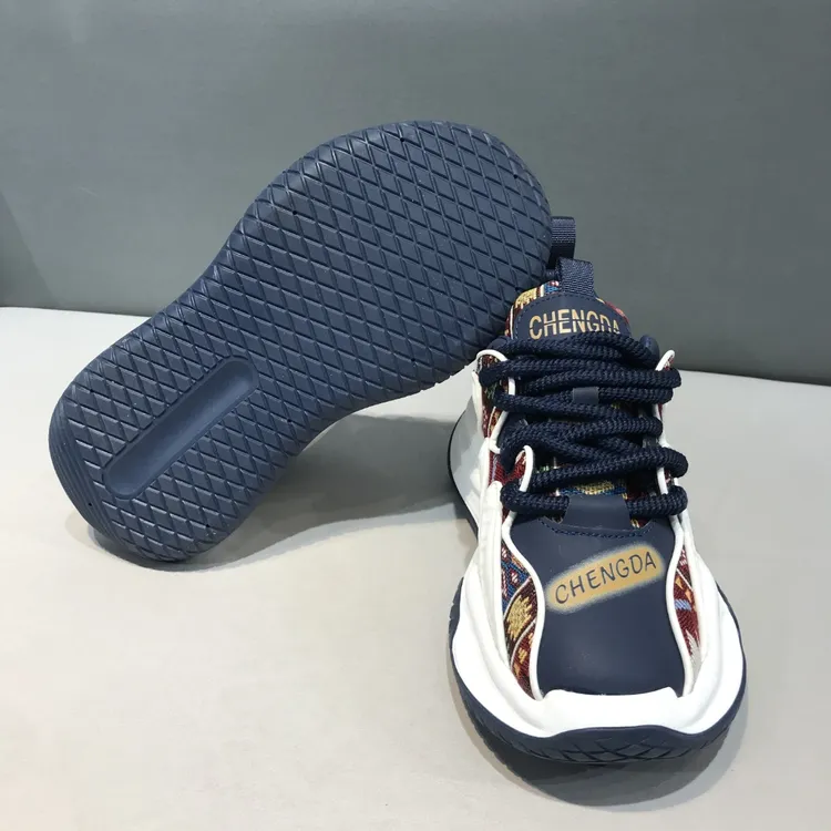 蛇年布鞋轻便透气步鞋休闲鞋舒适鞋子夏季高帮男鞋时尚网面老爹鞋