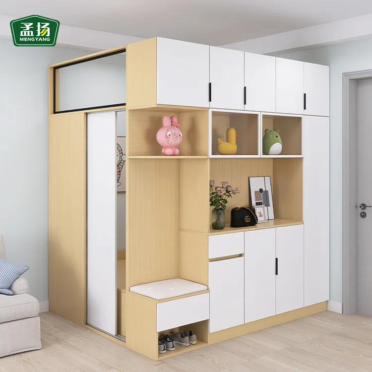 客厅隔断榻榻米床多功能鞋柜一体组合床小户型省空间隔间床可定制