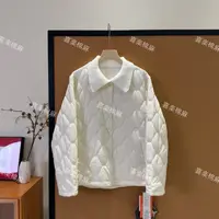 喜樂  2025针织翻领绗线绵羊毛夹层棉服外套秋冬季新款时尚百搭女