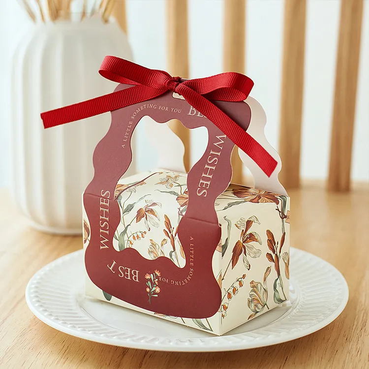 小号结婚喜糖盒新款含糖婚礼桌糖平板发货婚庆宾客回礼搭配糖果