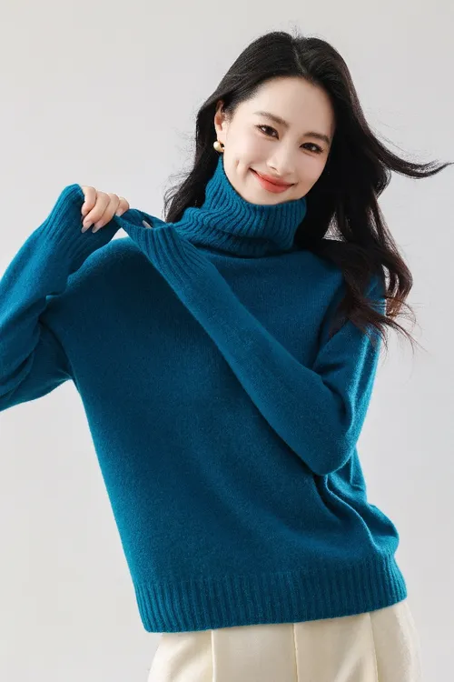 【软黄金】Musley Queen2025秋冬新款100%山羊绒高领羊绒衫JC08-825