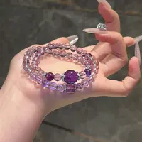 【子子专享】【满分】双圈6mm紫水晶原创设计款手串