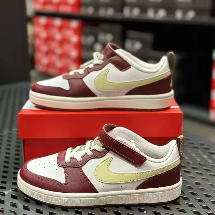 正品耐克NIKE经典男童女童小脚女生魔术贴板鞋休闲运动鞋IB4709