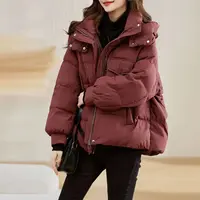 2025新款百搭宽松外套显瘦面包服短款连帽棉衣韩版时尚棉服女18款