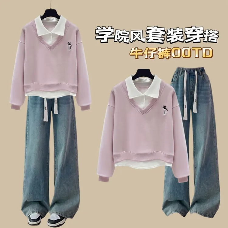 12-15岁初中生女装16高中生18青少年大童女孩秋装套装2025新款潮