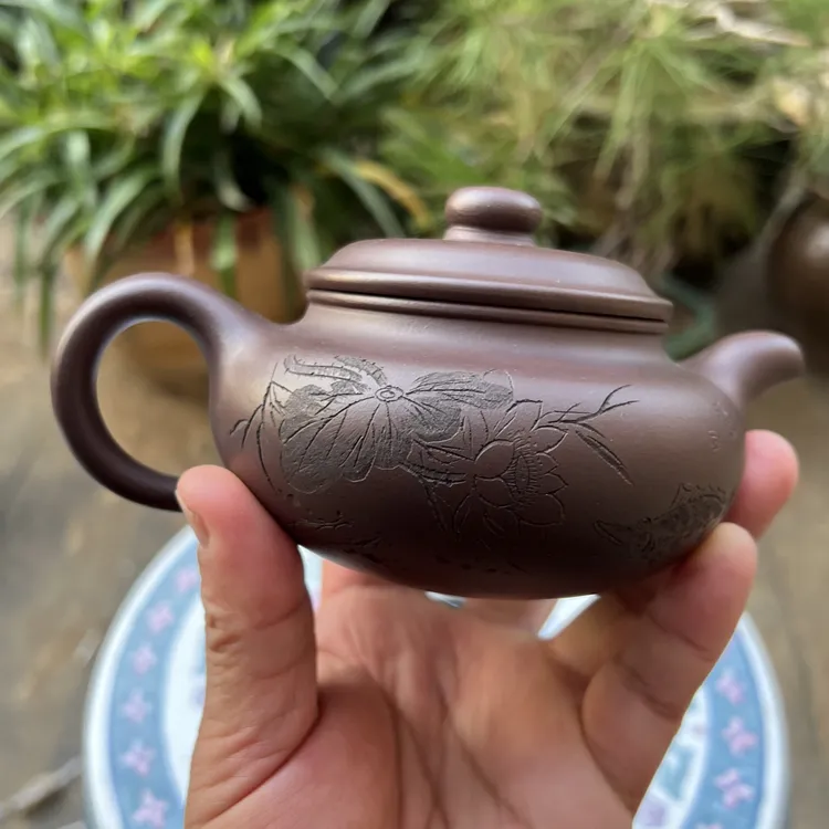 老料仿古紫砂壶一把