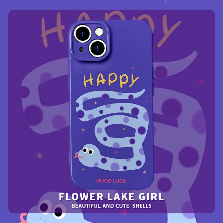 转运小蓝蛇适用iPhone16Promax手机壳iphone15保护14/13plus