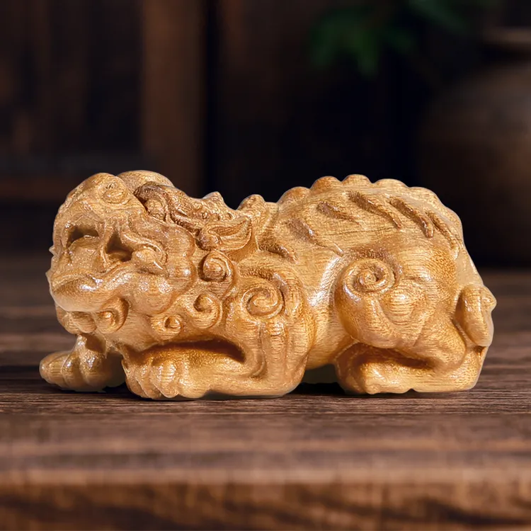 恭王府金丝楠貔貅手把件