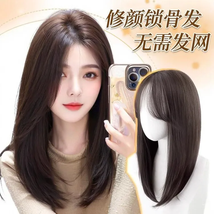 【免发网锁骨发】40cm头顶补发片夏天发型专用假发女无痕超薄透气