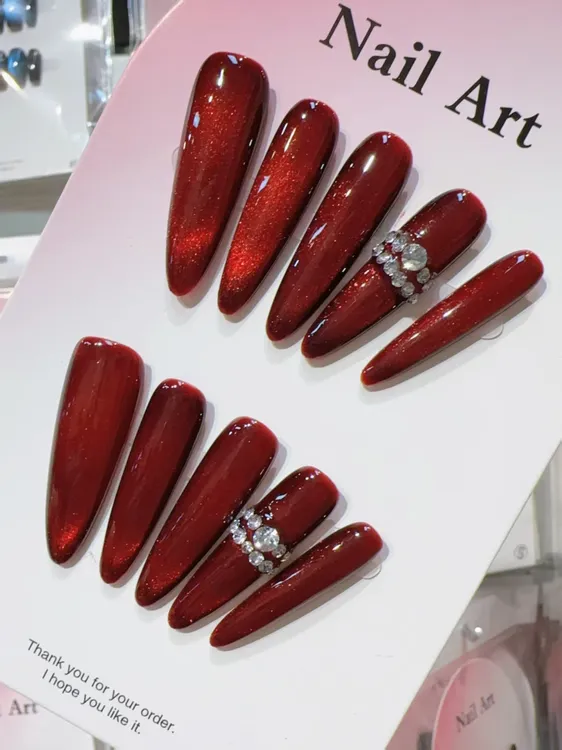 【西藏包邮】纯手工高级感美甲穿戴甲显白可拆卸手指甲贴