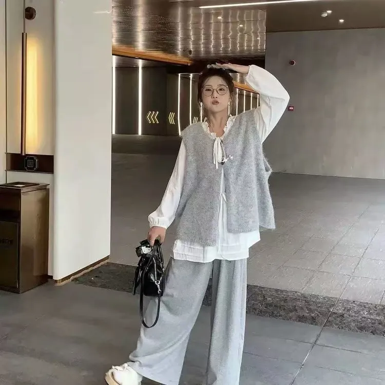 百搭休闲风时尚减龄慵懒风轻熟风时尚套装8391