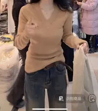 韩系加长加厚长袖毛针织衫女士极简风针织毛衣#2871