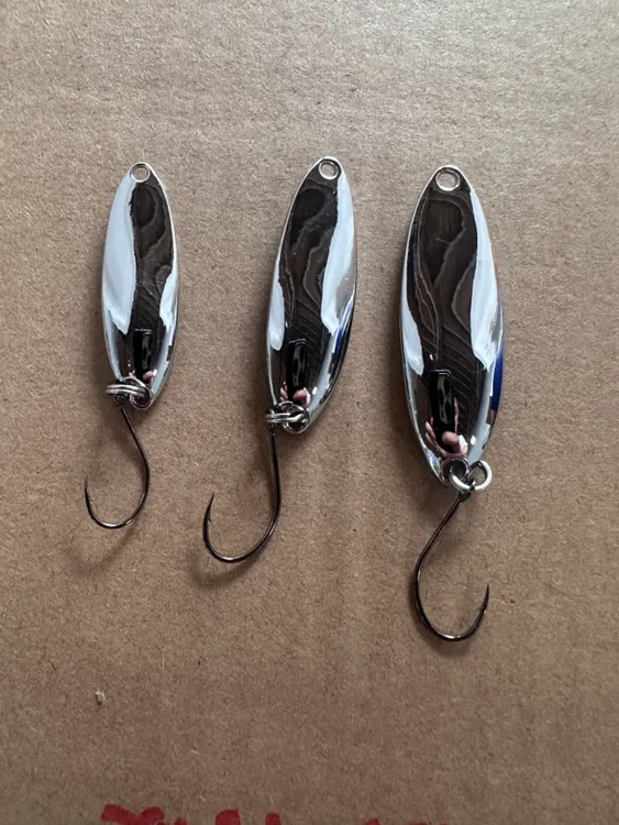 10支装高品电镀双曲亮片路亚饵适用于鲅鱼鲈鱼翘嘴马口鲶鱼