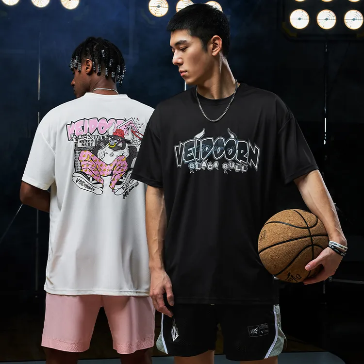 【当季新品】维动短袖斗牛投篮服T恤男美式篮球训练运动跑步透气
