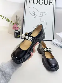 w213103玛丽珍鞋女秋季英伦风厚底小皮鞋法式配裙子百搭浅口单鞋