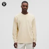 Heavyweight 男士棉质针织长袖 T 恤 *Wash丨lululemon丨LM3FKES