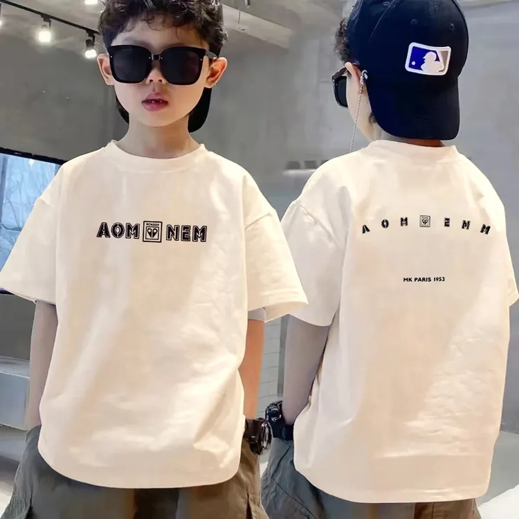 儿童短袖t恤夏季新款中大童纯棉短袖上衣帅气百搭男童短袖潮T童装