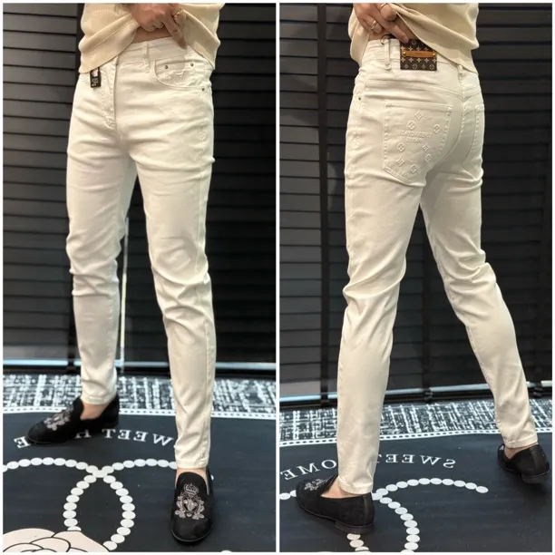 （沐鑫轻奢）春季新款男士欧货弹力修身百搭小脚牛仔裤50166