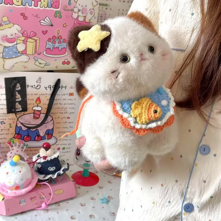 可爱猫咪毛绒玩偶三花猫公仔女睡觉闺蜜生日礼物桌伴娃娃送礼KKK