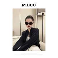 M.DUO 时尚休闲百搭简约纯色蝙蝠袖拉链短款夏季薄外套3106