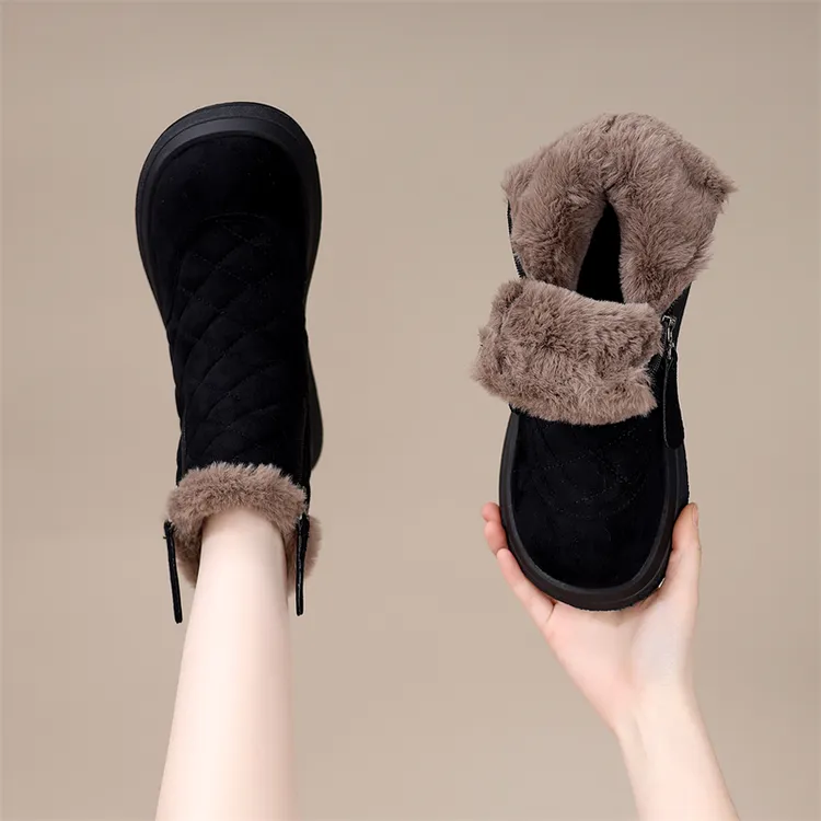 雪地靴女冬2025新款冬季外穿加绒加厚东北棉鞋保暖特厚雪地靴防滑