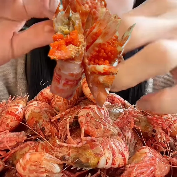 俄罗斯进口火龙熟冻虾格陵兰虾1KG顺丰发货火龙虾