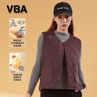 VBA D9902 MYM山羊绒绵羊毛圆领马甲秋冬加厚保暖抑菌短款舒适女