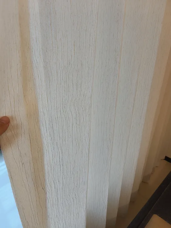 扶风纱竖条新中式复古风简约高级透光不透人亚麻纱