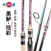光星黑鲈炫彩路亚竿淡海两用路滑竿超轻超硬碳素路亚竿