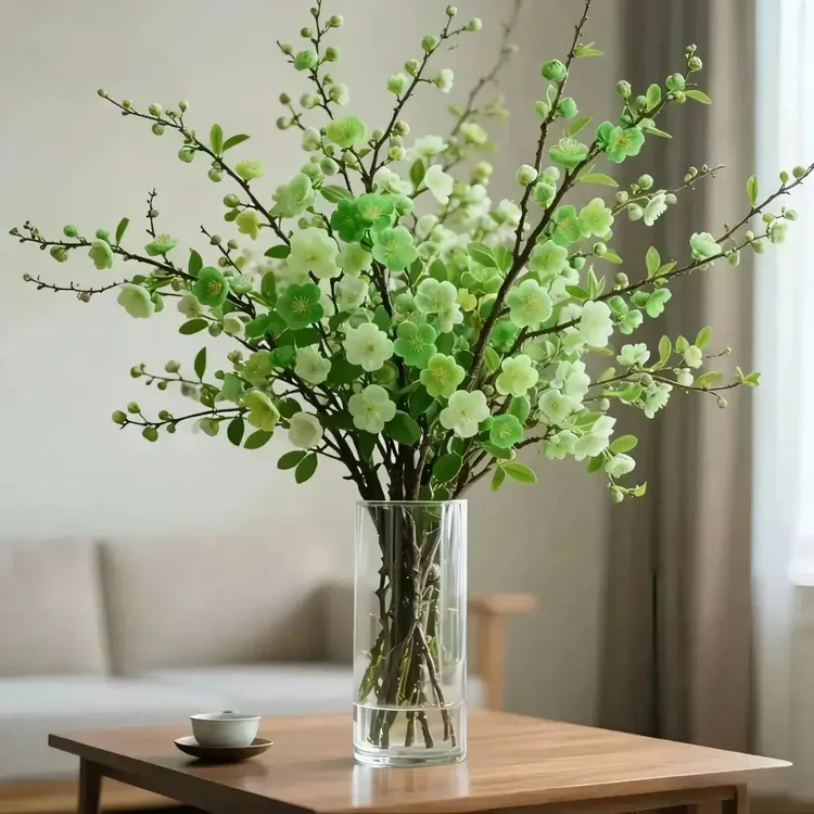 浓香型遇水开花水培梅花枝带花苞室内耐寒花卉绿植懒人好养