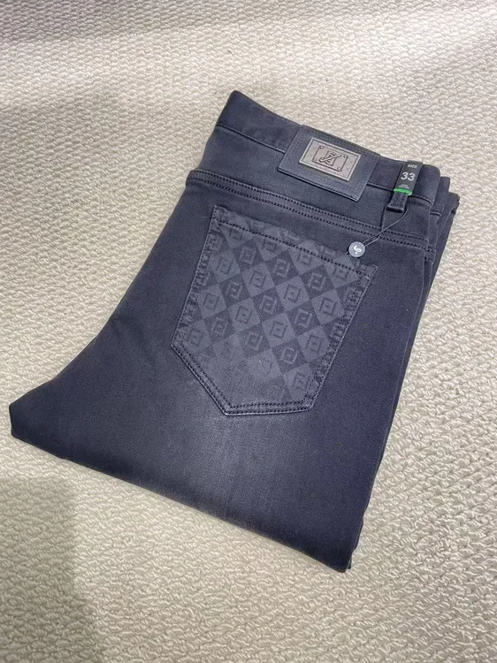 秋冬男款复古宽松男士直筒牛仔裤休闲裤时尚百搭商务弹力