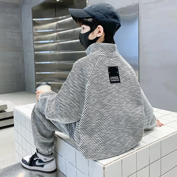 儿童装男童春装套装2025新款春秋款大童酷帅气春季潮酷痞帅童装