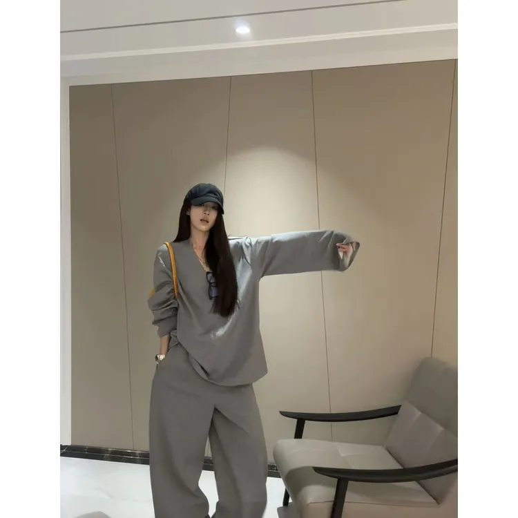 【小巧定制】（裤子）XQ2679-B秋季新款韩系慵懒显瘦百搭裤子大码女装