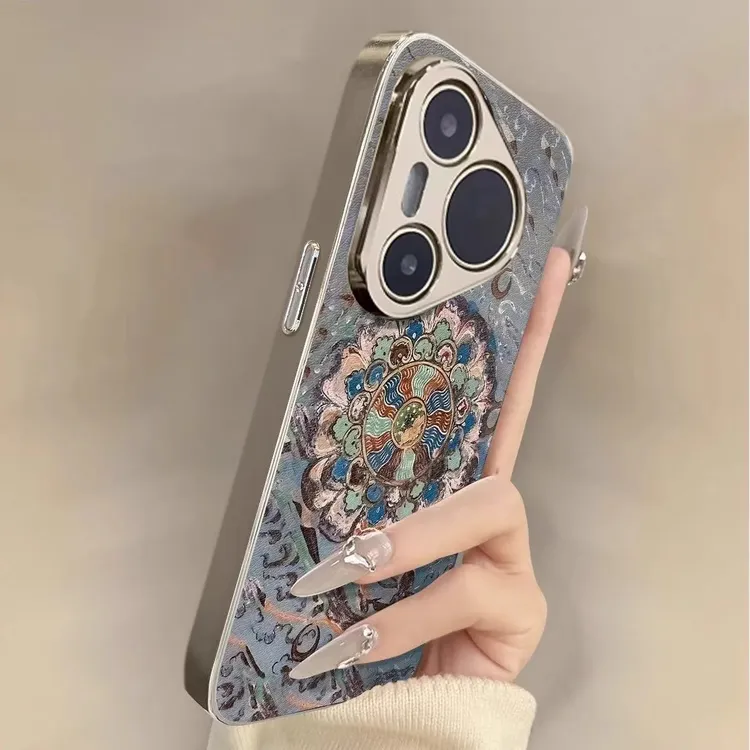 敦煌莲花适用华为pura80pro手机壳新款70ultra保护套全包防摔p60