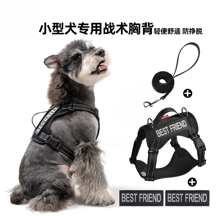 新款狗狗牵引小型犬牵引绳宠物胸背工字小狗轻薄透气遛狗外出狗绳