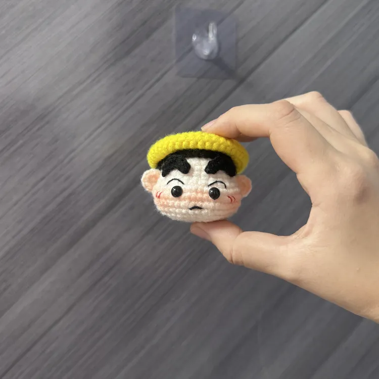 蜡笔小新小黄帽钩织 diy 小玩偶挂件