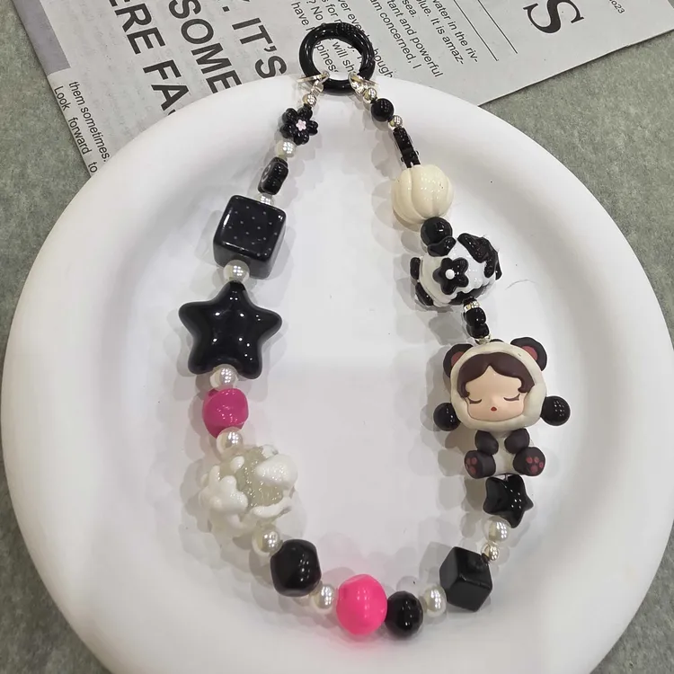 正版sp萌粒手机链原创挂绳