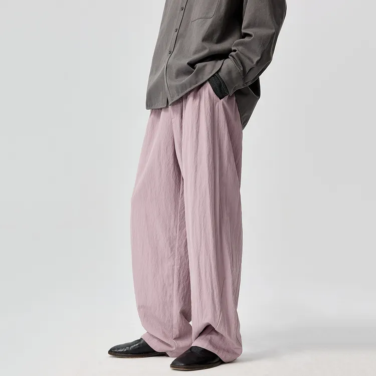 Simple Project*Easy Pants 天丝混纺弧形休闲长裤