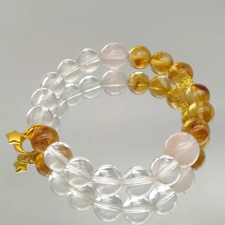 【星月金】水晶多宝手串