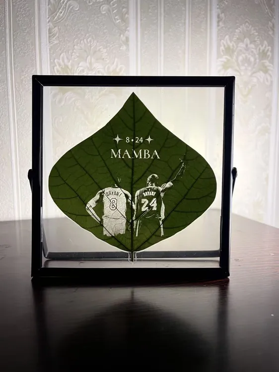 科比叶雕居家摆件特殊礼物