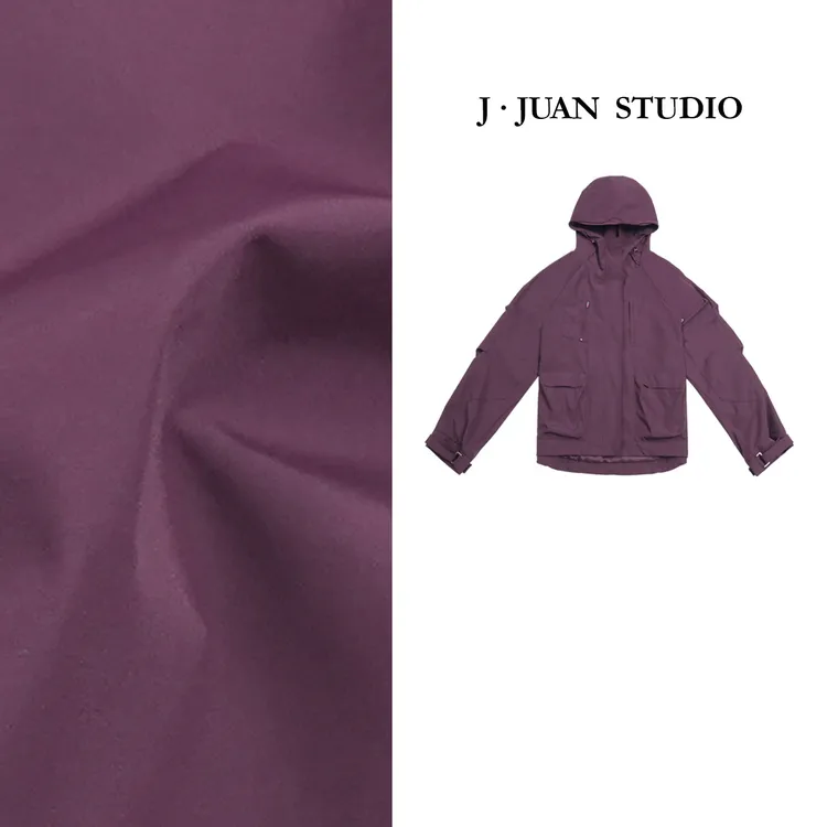 【J.Juan】山系-城市户外冲锋衣外套高个子女装防风防泼机能风连帽