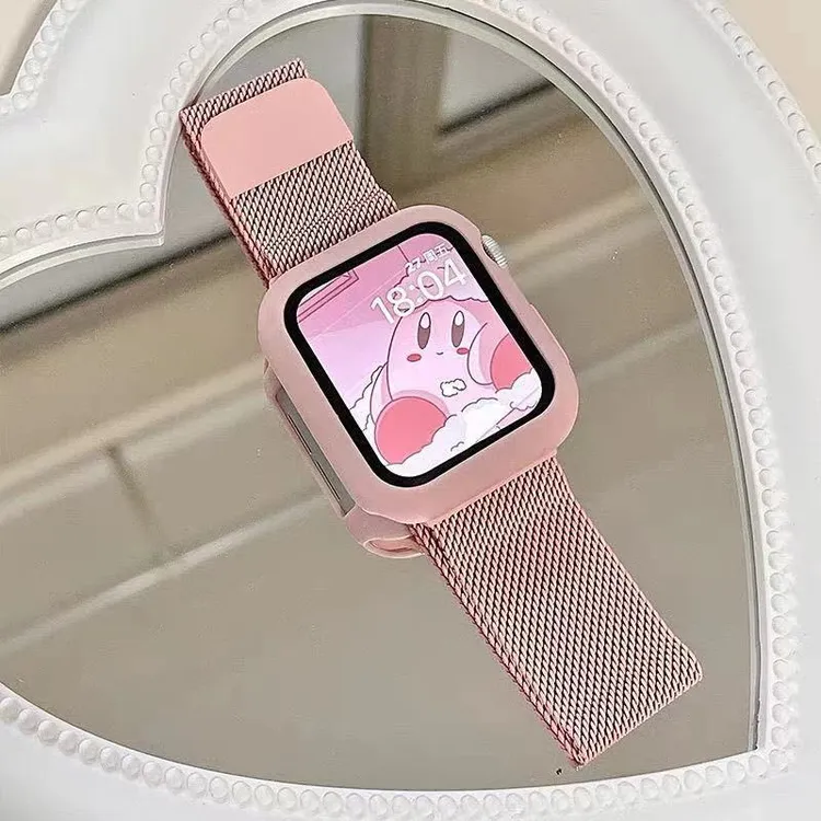 糖果色米兰磁吸金属表带适用applewatch苹果手表iwatch98代7654se