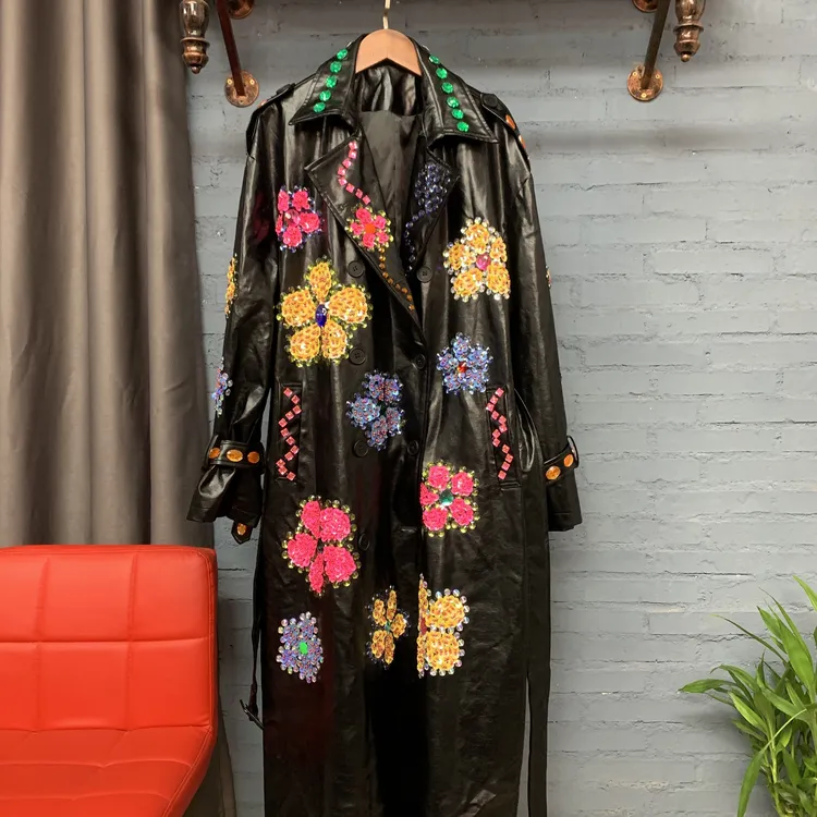 秋季新品 个性时尚黑色皮衣