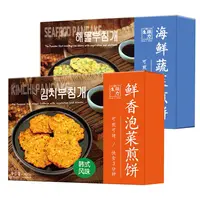 顺风包邮（10.29到期）四盒海鲜蔬菜鲜香泡菜煎饼400g